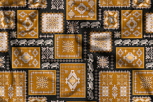 Ethnic Moroccan Patchwork Pattern