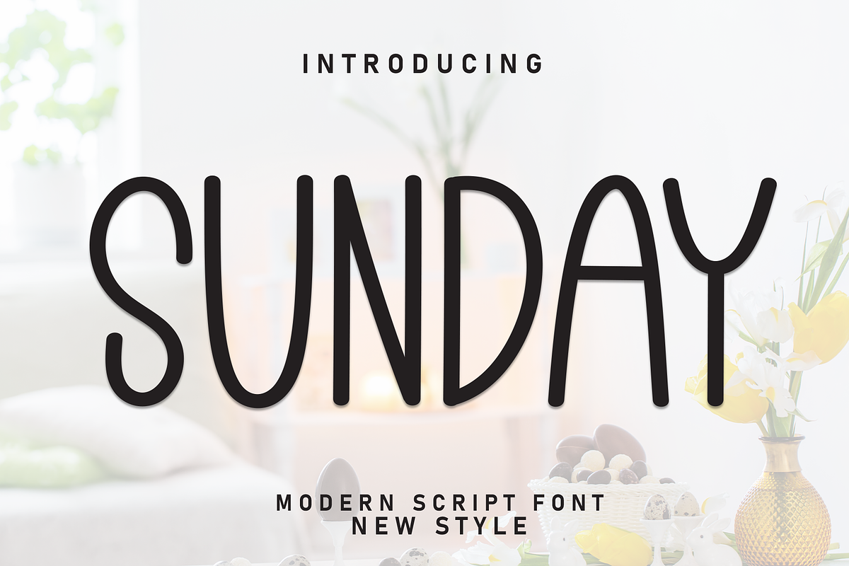 Sunday | Script Font, a Script Font by Scratchones (Photo 1 of 8)