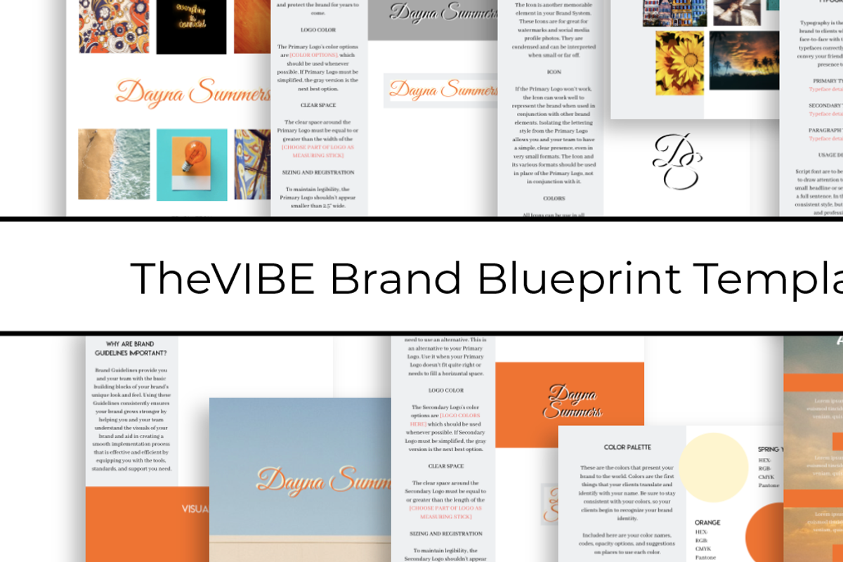 Brand Blueprint Template - VIBE, a Templates & Theme by The Higgins Creative (Photo 1 of 5)