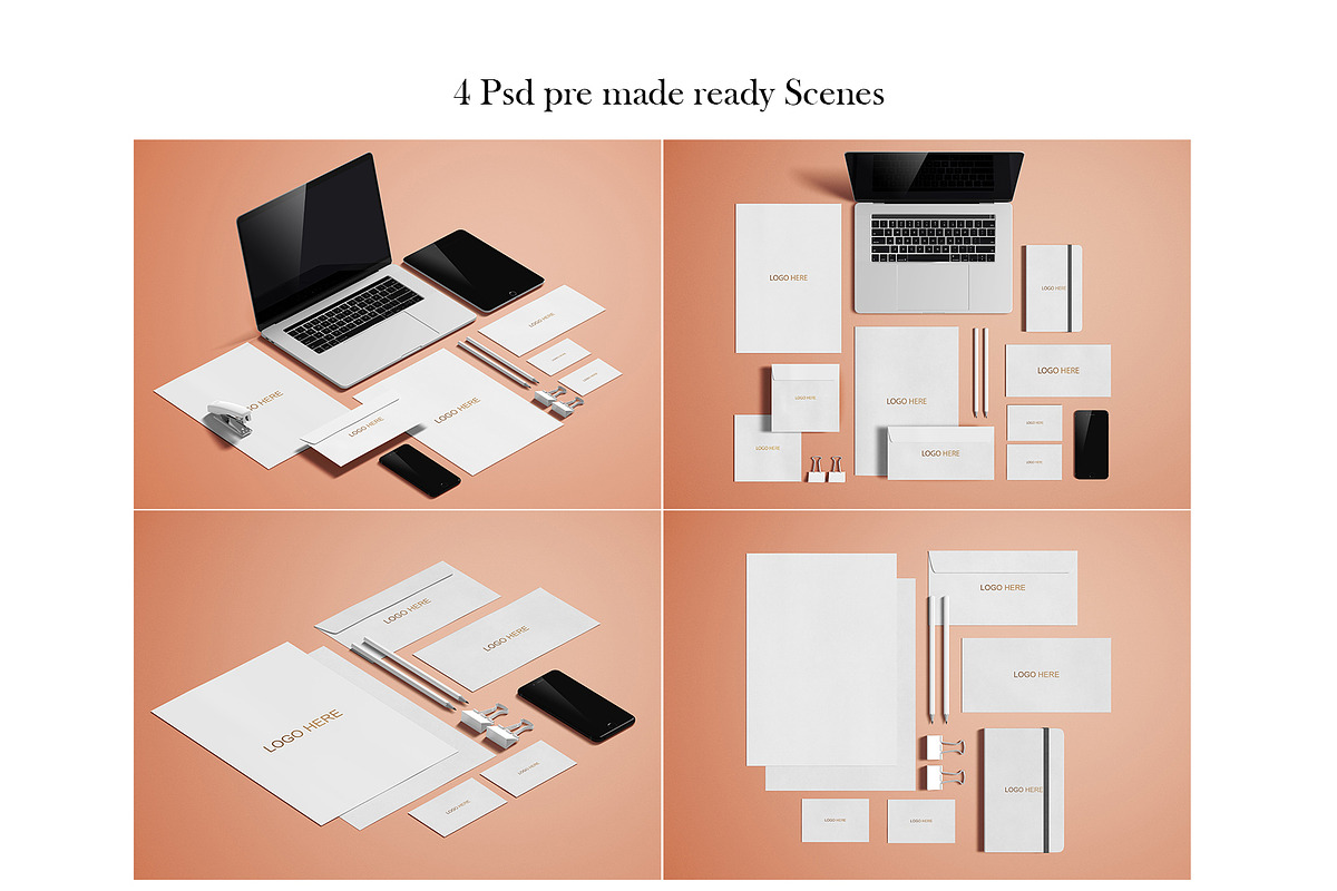 Stationary Mockup with Shadow, a Books & Magazine Mockup by Momogi (Photo 6 of 7)