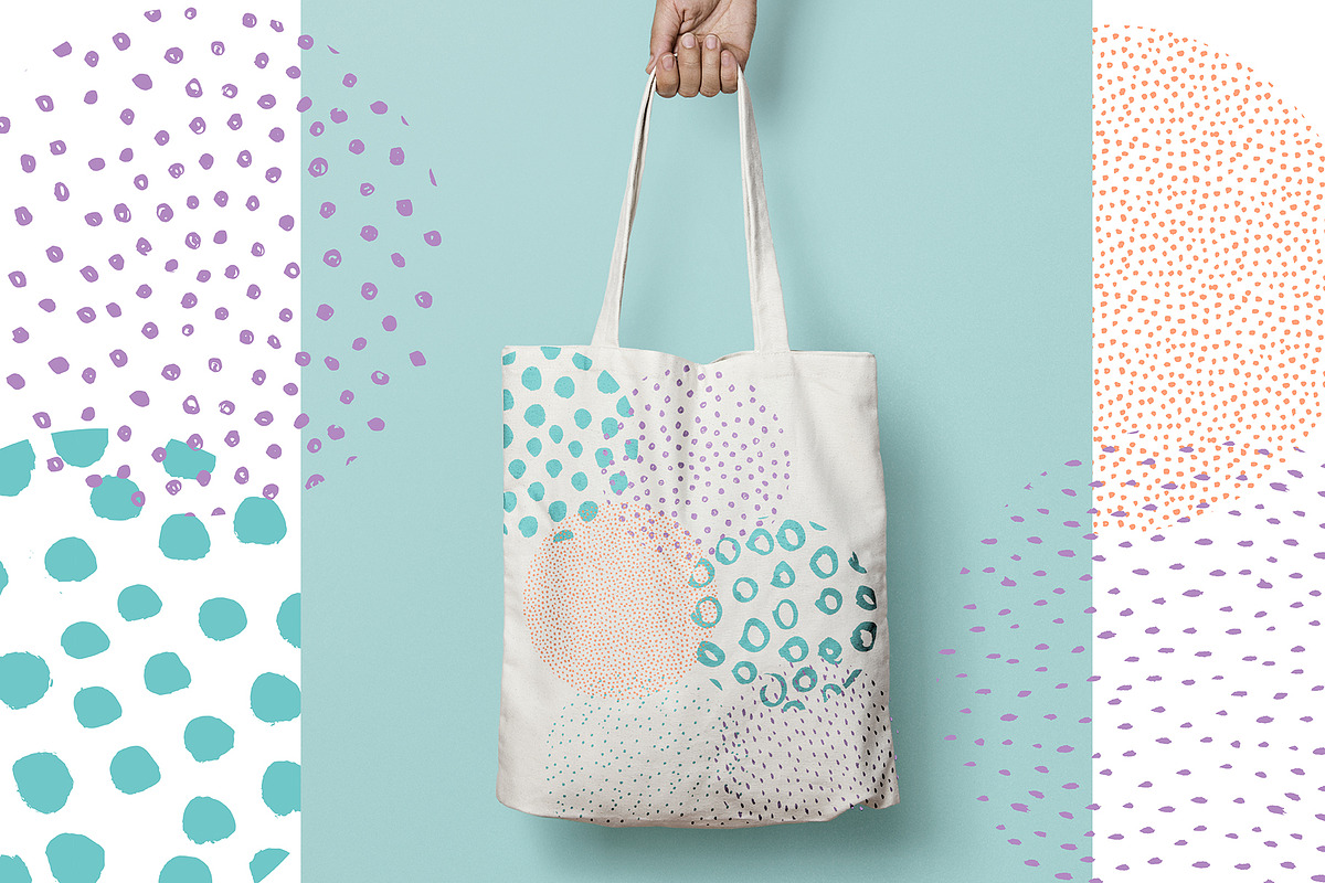 Dot Brush Patterns, a Pattern Graphic by Wildflower June (Photo 2 of 6)
