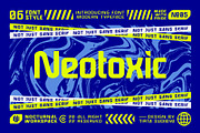 Neotoxic Futuristic Sans Serif, a Sans Serif Font by Nocturnal Workspace (Thumbnail 1 of 16)