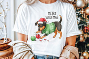 Funny Dog Christmas Sublimation, an Illustration by Libby Wishes (Thumbnail 4 of 5)
