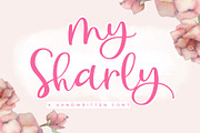 My Sharly - Handwritten Script Font, a Script Font by Fokira (Thumbnail 1 of 8)