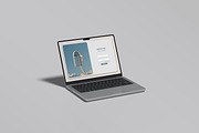 Macbook Mockup Set | 25 PSD files, a Mac Mockup by rahmatmoscae (Thumbnail 24 of 26)