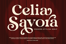 Celia Savora - Stylish Serif Font