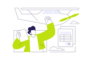 Get PPL license abstract concept, a Transportation Illustration by Visual Generation