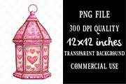 Watercolor Valentine Day Clipart, an Illustration by Designking (Thumbnail 4 of 5)