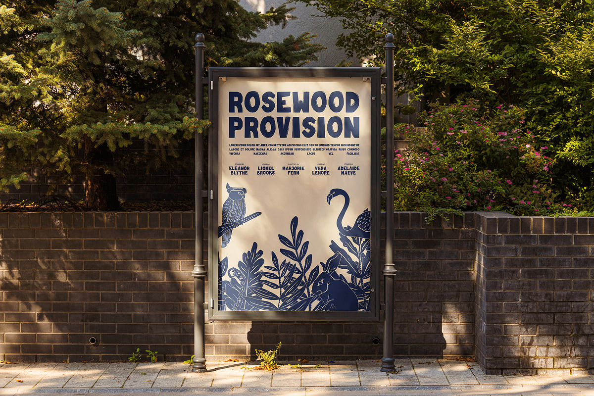 Lintrow - Linocut Style Typeface, a Sans Serif Font by Youthlabs Studio (Photo 12 of 15)