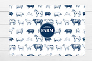Farm Animals Vector Collection, an Animal Illustration by Lubov Illustrations Shop (Thumbnail 4 of 4)
