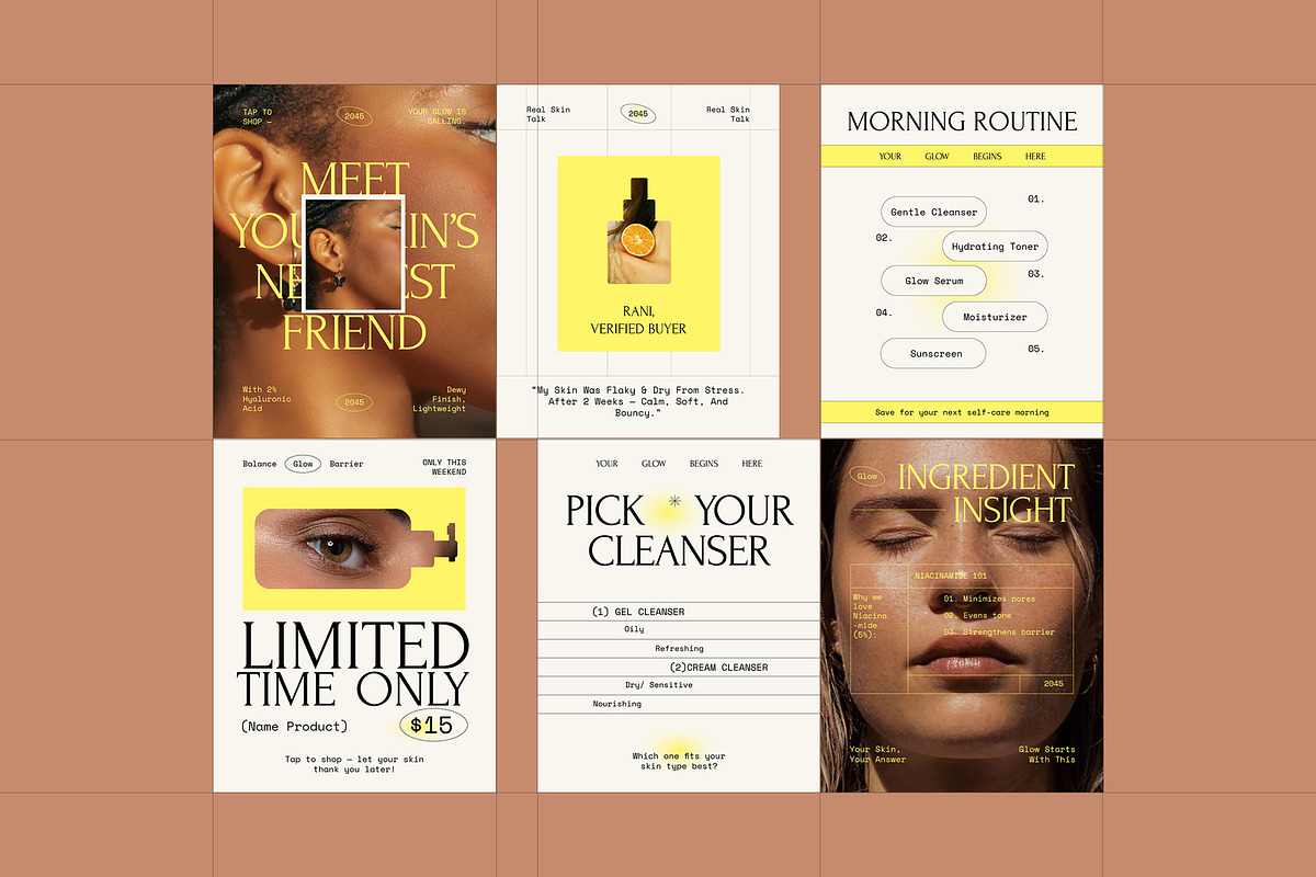 Beauty & Skincare Instagram Pack preview 2