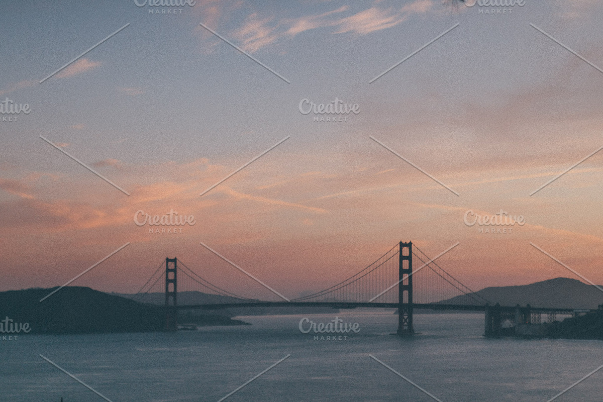 Golden Gate Sunrise Photo Pack, an Architecture Photo by Gold Poppy Co. (Photo 1 of 9)