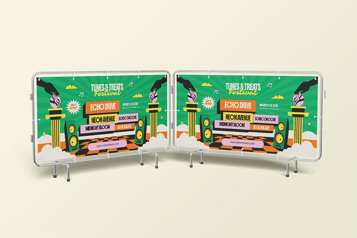 Tunes & Treats - Landscape Banner, a Print Template by StreaksideStd (Photo 3 of 3)