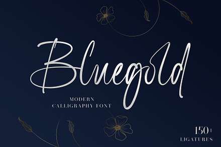 Bluegold | Modern Calligraphy, a Handwritten Font by Lemonthe