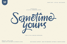 Sometime Yours - Script Typeface