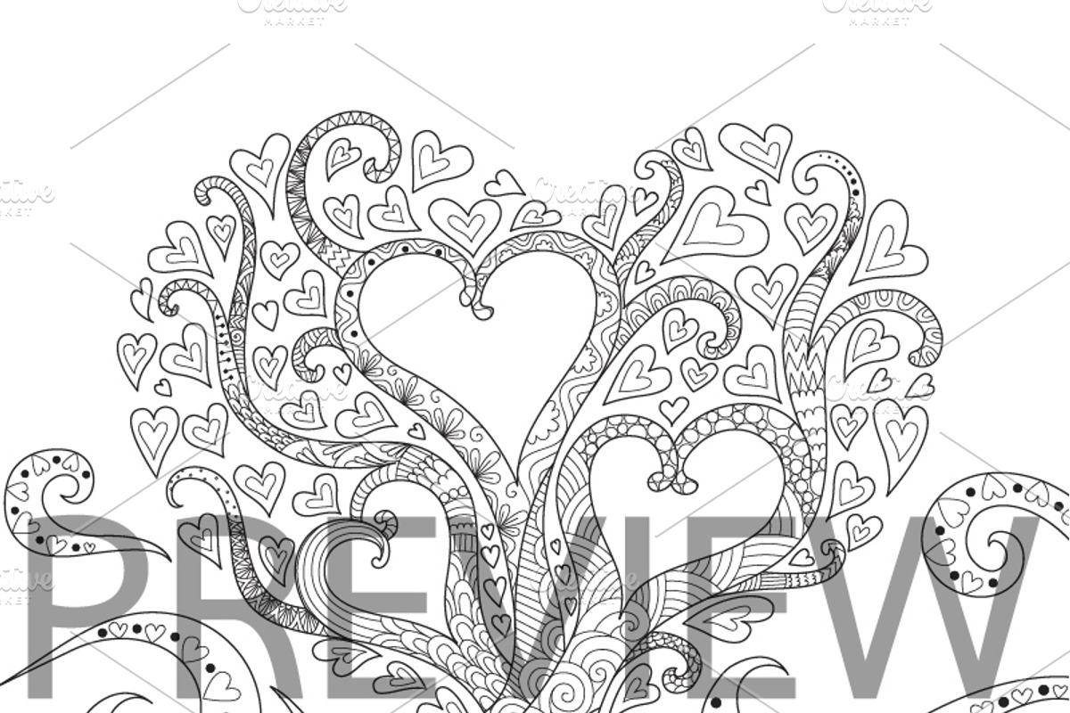 35 Valentine's coloring, an Animal Illustration by Somjai King (Photo 6 of 36)