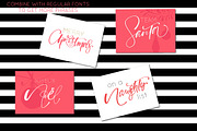 Chic Christmas Lettering & Clipart, a Decorative Illustration by PicByKate (Thumbnail 8 of 9)