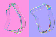 Dispersion 3D Glass Shapes Pack, a Graphic by LarysaZabrotskaya (Thumbnail 7 of 11)