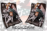Memorial Day Flyer, a Flyer Template by regalDRAW (Thumbnail 2 of 3)