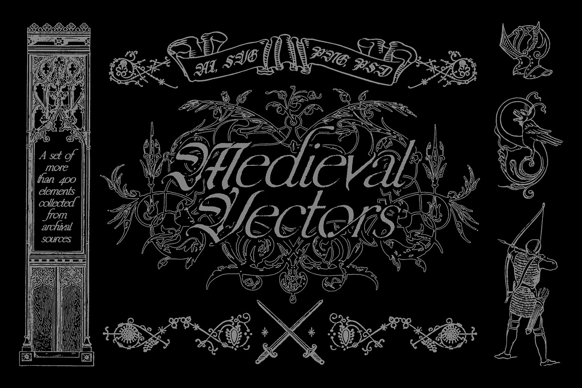 Medieval Vectors, an Object Graphic by MiksKS (Photo 1 of 13)