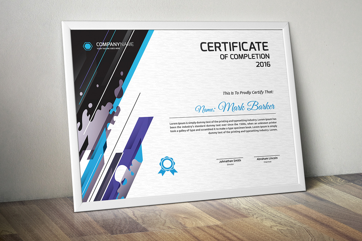Certificate Word | PSD | AI, a Stationery Template by Curve Design (Photo 2 of 3)