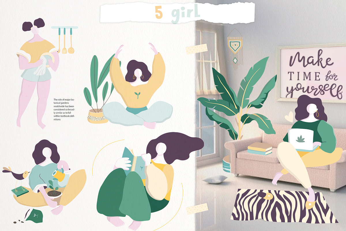 My Sweet Home and Little Garden, a Decorative Illustration by Ann Art Houze (Photo 2 of 7)