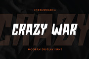 Crazy War, a Font by JprintStudio (Thumbnail 1 of 5)
