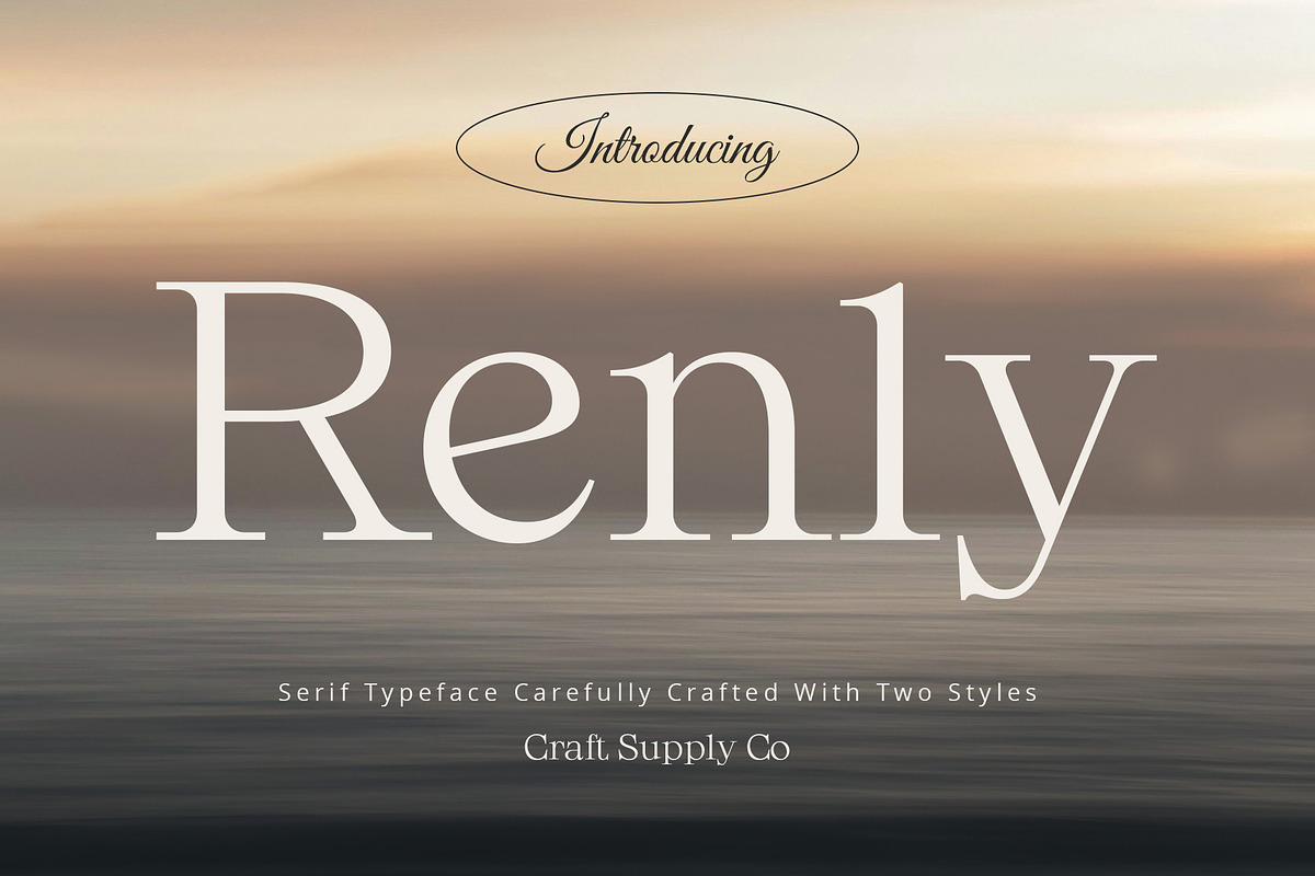 Renly – Elegant Serif, a Serif Font by Craft Supply Co. (Photo 1 of 8)