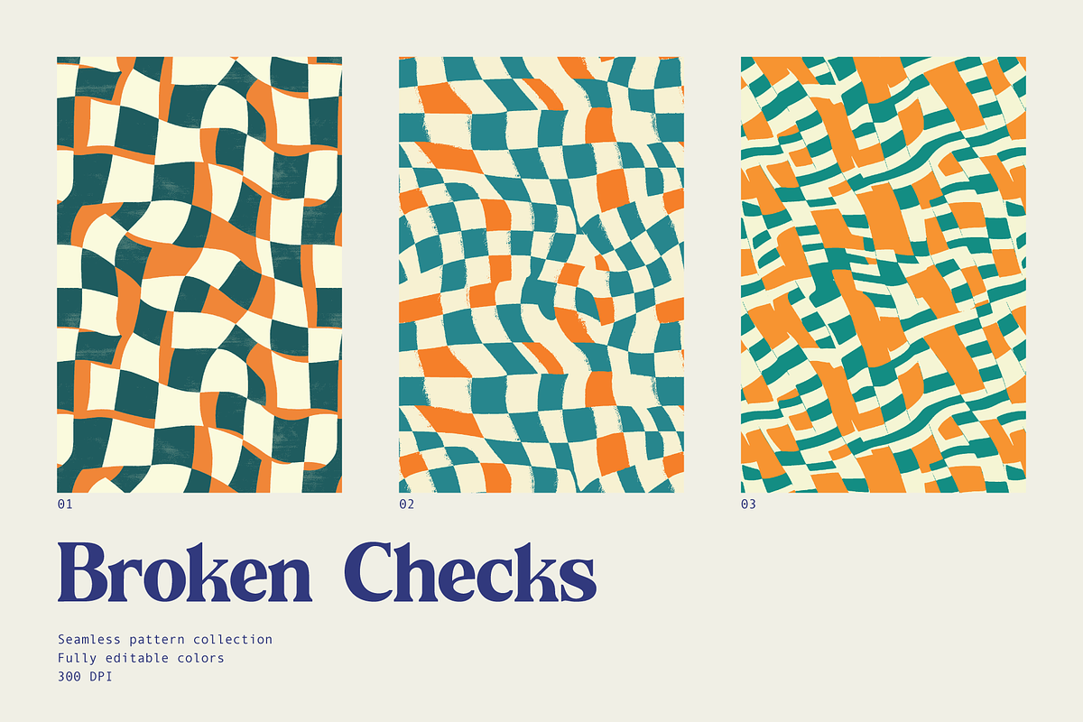 Broken Checks, a Pattern Graphic by Backyard Creative Co (Photo 1 of 4)