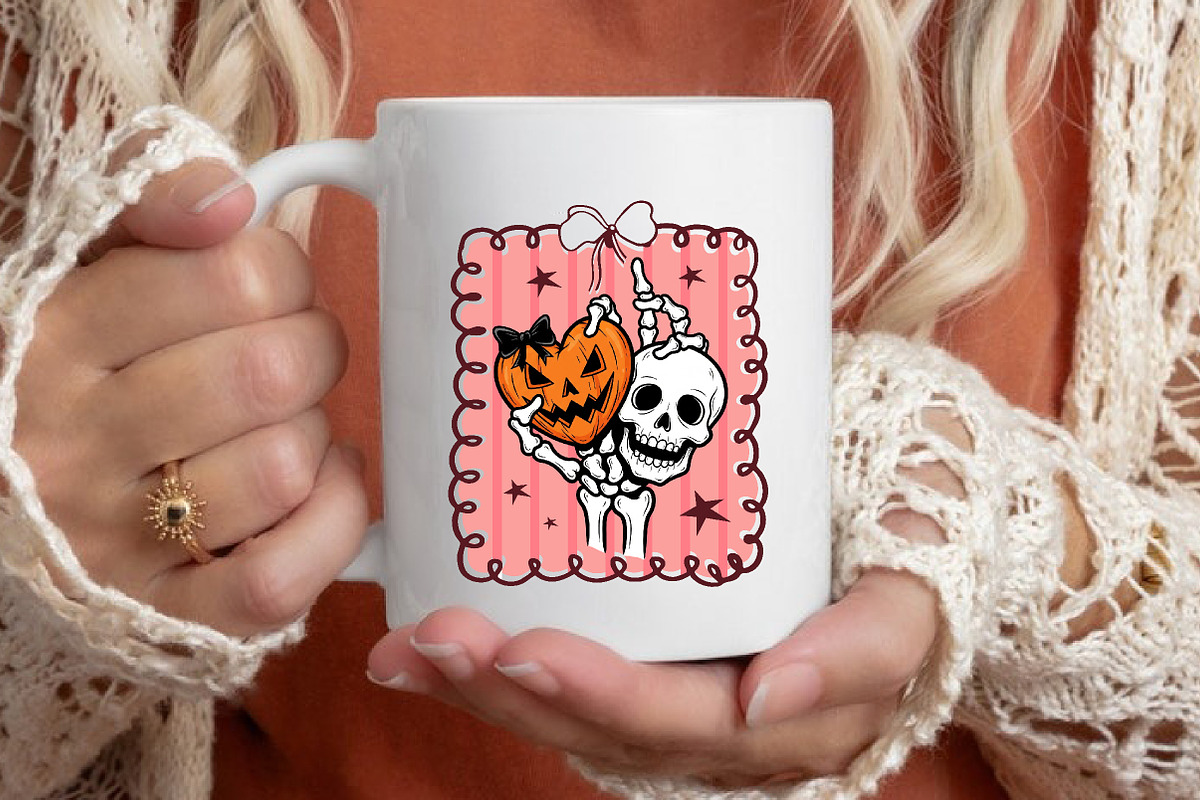 Halloween Skull Heart Hand-Drawn, an Icon by CreationArt (Photo 3 of 5)