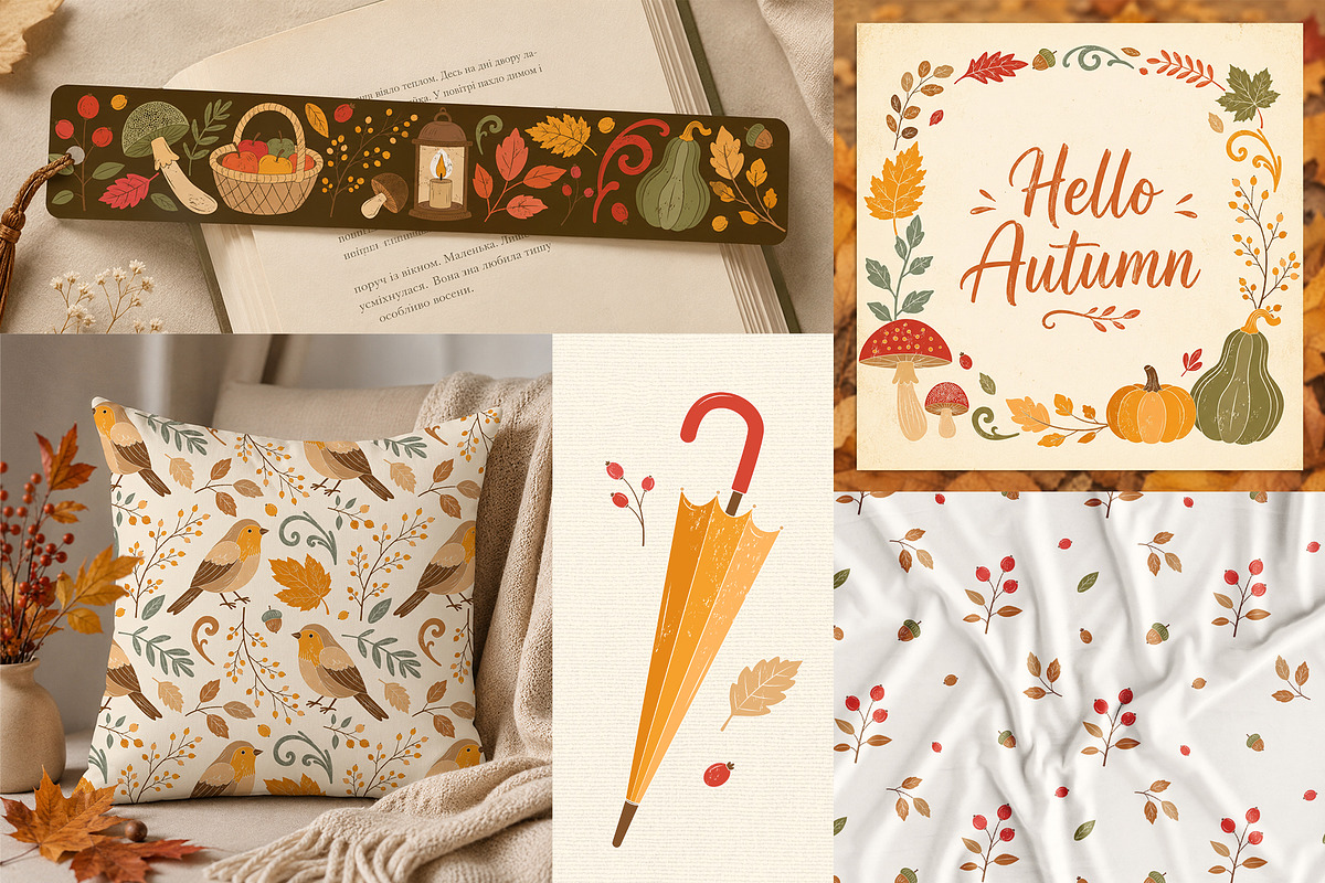 Cozy Autumn Vibes Vector Clipart, a Seasonal Illustration by Hanna's ArtLab (Photo 5 of 6)