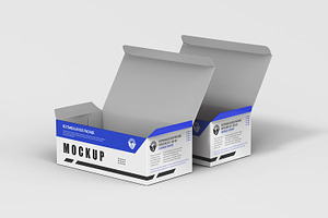 Rectangular Paper Box Packaging PSD