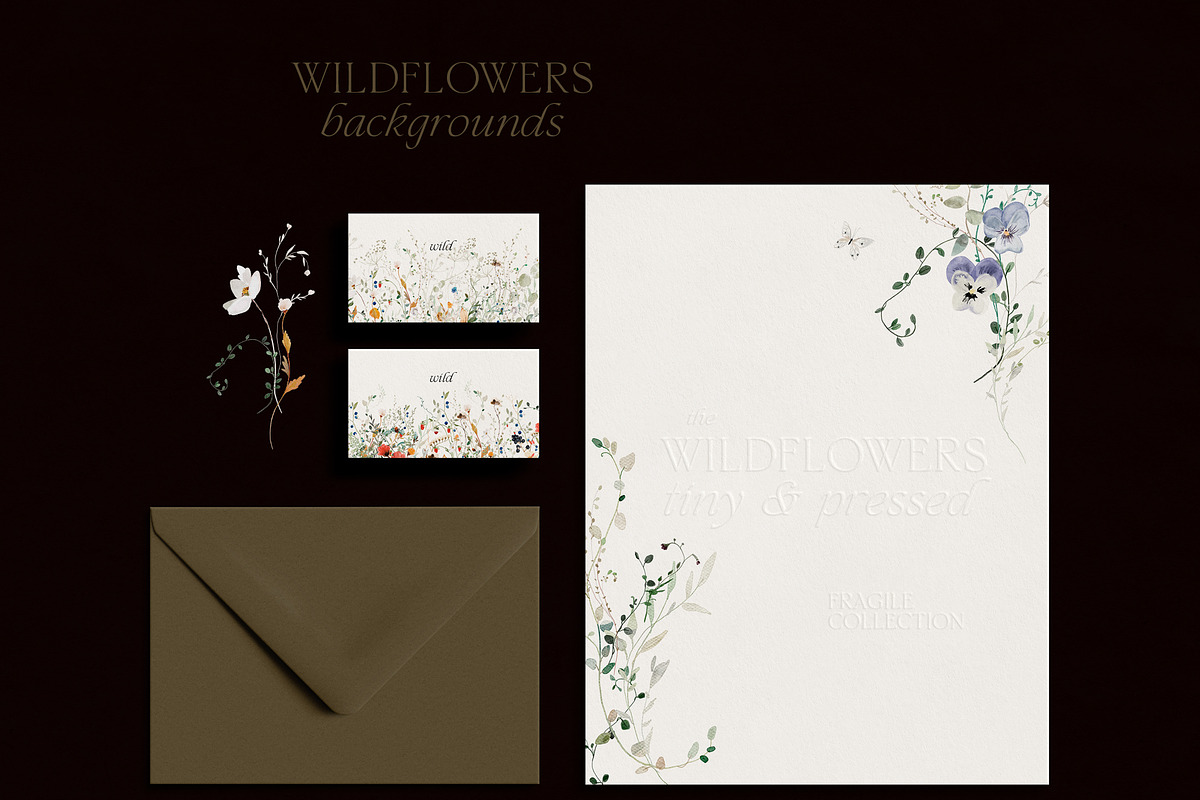 WILDFLOWERS tiny watercolor floral, a Decorative Illustration by Lana Elanor (Photo 13 of 15)
