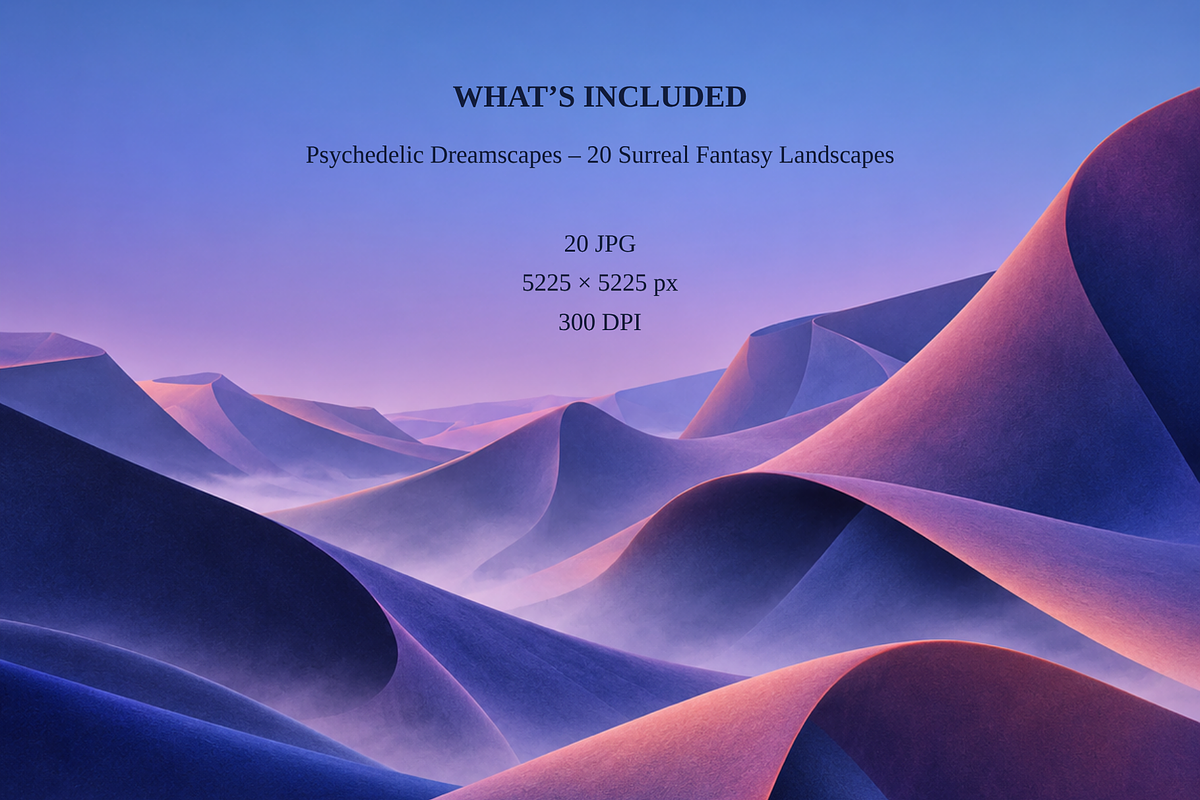 Psychedelic Dreamscapes, a Background Graphic by MarisoArt (Photo 2 of 5)