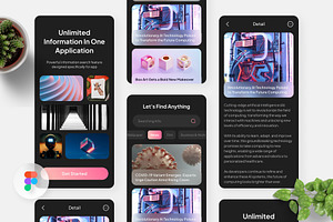 Finden - Find Anything Mobile App, an UI Kit Template by Panen Creative