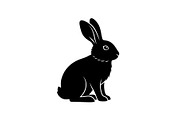 Cute Rabbit Silhouette Vector Bundle, an Illustration by yasushie (Thumbnail 28 of 51)