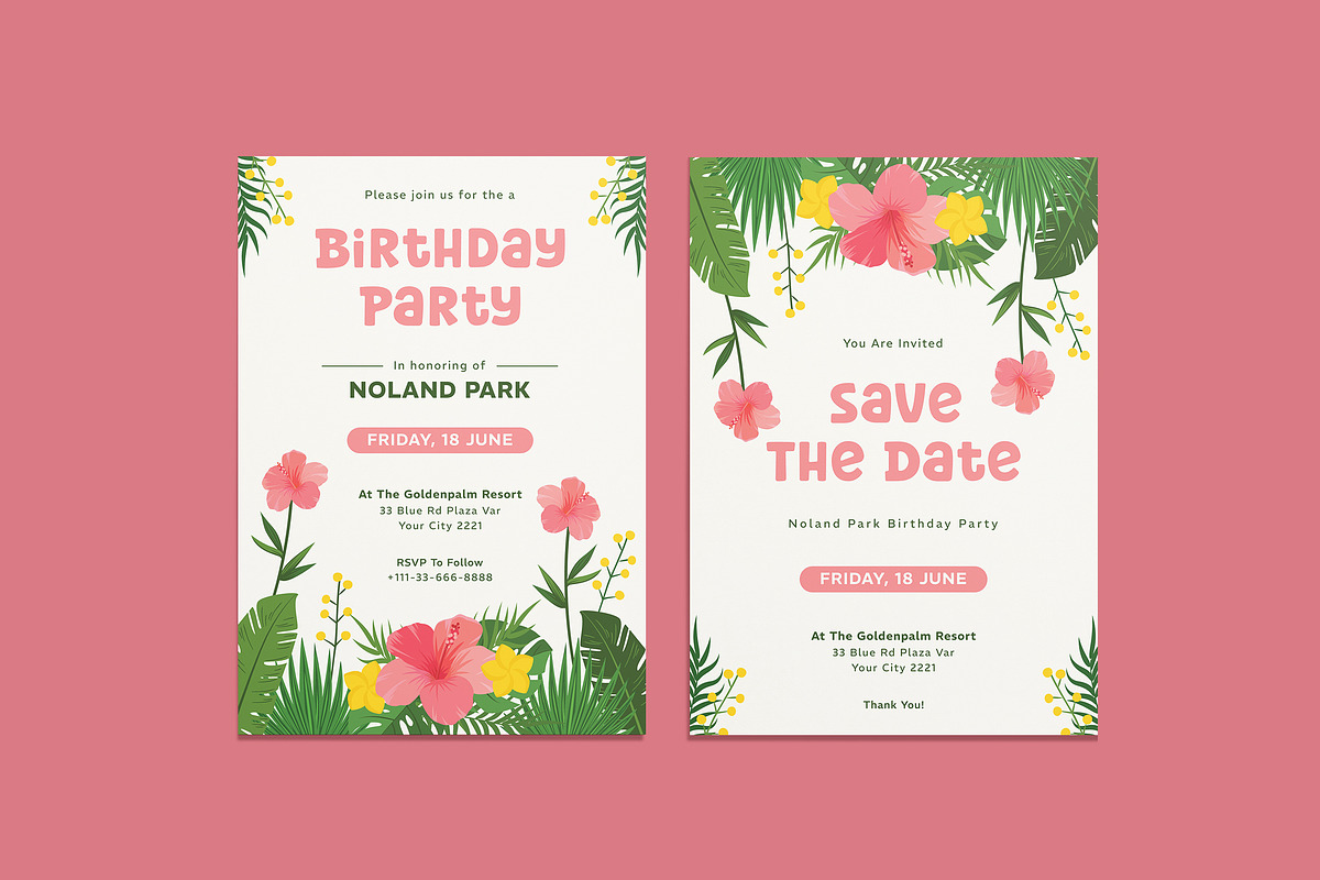 Park Suites Birthday Invitation, an Invitation Template by iDoodle Studio (Photo 1 of 4)