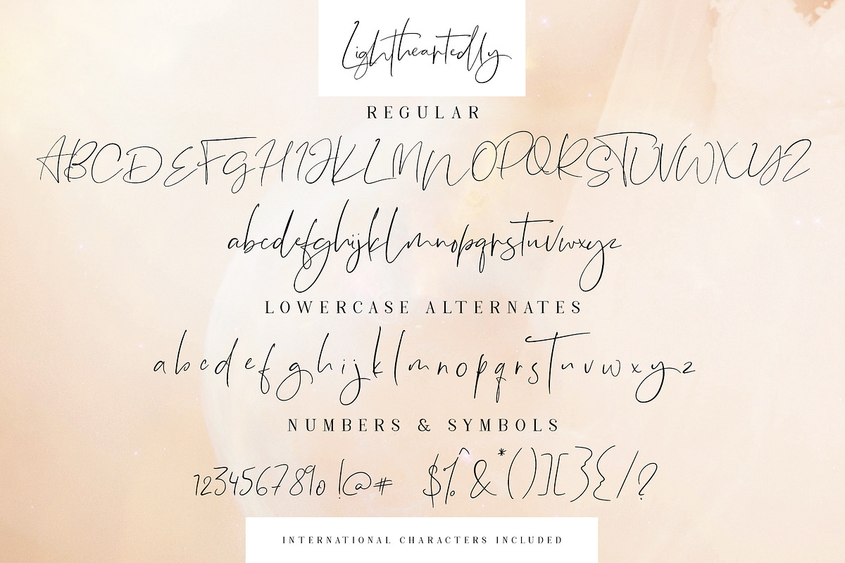 Lightheartedly Signature style font, a Script Font by Creativeqube Design (Photo 13 of 14)