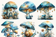 Watercolor Mushroom Clipart, an Object Illustration by Design Scotch (Thumbnail 4 of 8)