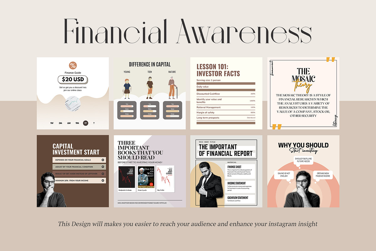 Financial Planning Instagram CANVA, a Social Media Template by Analogi Studio (Photo 7 of 24)