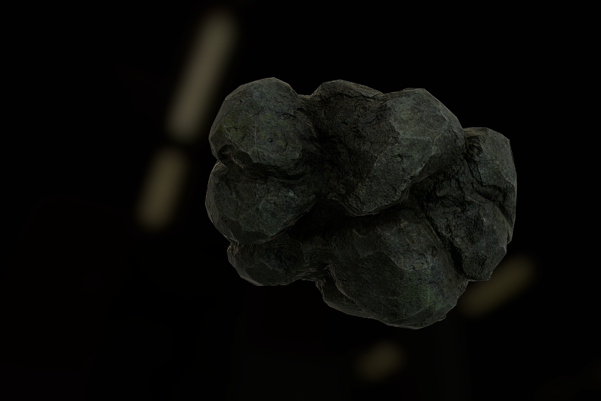 [Next-Gen] Forest Rock, an Environmental 3D Model by Game-Ready Studio (Photo 2 of 5)