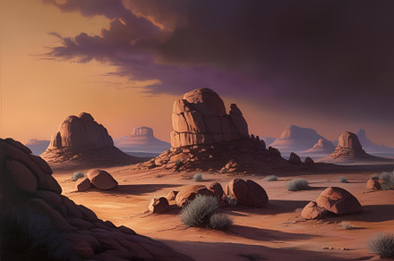 Desert landscape photograph, a Nature Photo by ComfortQ