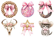 Watercolor Western Clipart, a Seasonal Illustration by CitraGraphics (Thumbnail 4 of 4)