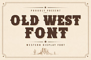 Old West Font – Vintage Western, a Slab Serif Font by Limited.studio (Thumbnail 1 of 5)
