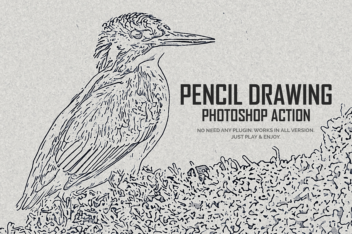 Pencil Drawing Photoshop Action, an Action Add-On by DesignCave (Photo 1 of 5)