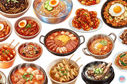 Korean Street Food 43 Clipart Bundle, a Food Illustration by Eyestudio (Thumbnail 2 of 5)