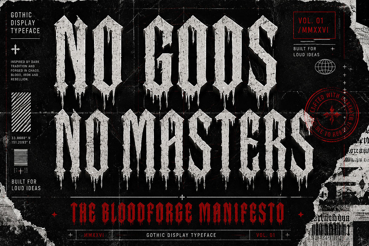 Bloodforge Gothic, a Slab Serif Font by Wow Magic (Photo 5 of 5)