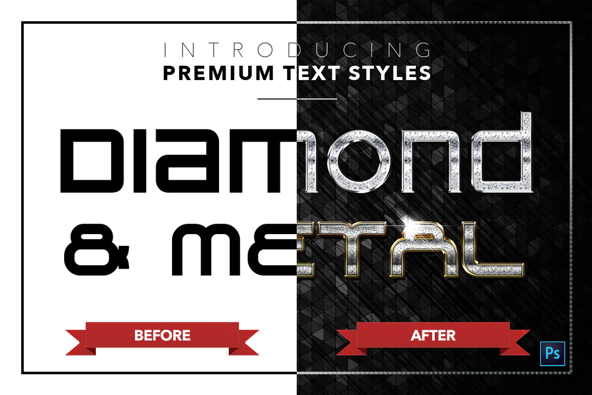 Diamond & Metal #3 - 18 Text Styles, a Layer Style Add-On by Jonas Stensgaard (Photo 20 of 21)