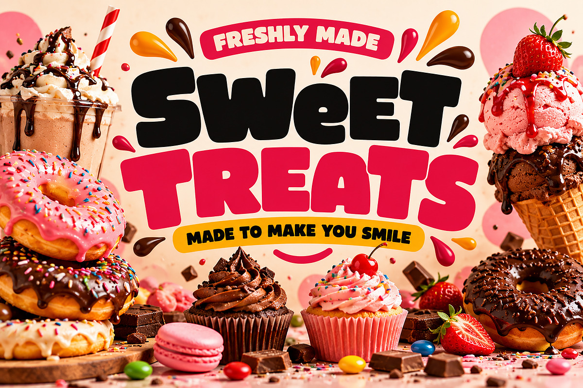 Food Chunky, a Slab Serif Font by Wow Magic (Photo 5 of 5)