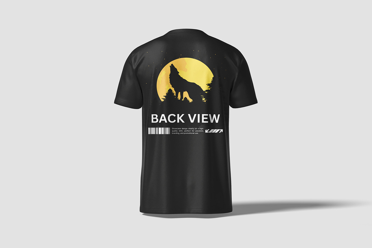 Realistic T-Shirt Mockup, an Apparel Mockup by graphiccrew (Photo 3 of 12)